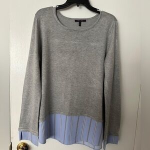 Gray and Blue Layered Women's Top Size XL